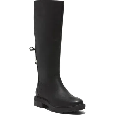 Timberland Brimfield Knee High Boot In Black Full Grain