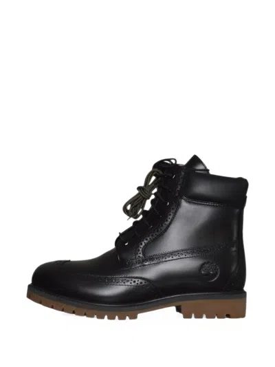 Timberland Brogue-detail Lace-up Boots In Multi