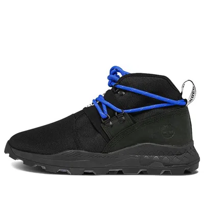 Timberland Brooklyn Leather And Fabric Chukka Wide-fit Shoes 'black Ripstop' In Multi