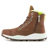 Timberland Brooklyn Side Zip Boot 'dark Purple' In Brown