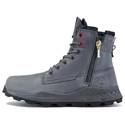 Timberland Brooklyn Side Zip Boots 'medium Grey Nubuck'
