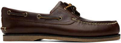 Timberland Brown Classic Two-eye Boat Shoes In 214 Brown