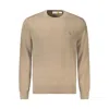 Timberland Brown Cotton Men Sweater In Neutral