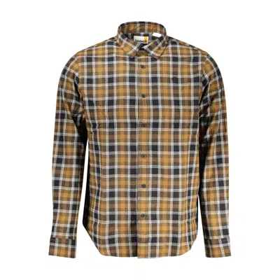 Timberland Plaid Cotton Shirt In Yellow