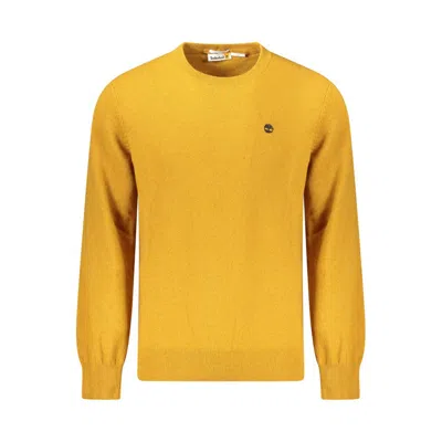 Timberland Brown Wool Men Sweater In Yellow