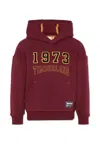 Timberland Burgundy Sweatshirt For Boy With Logo In Burgundy