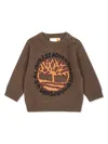 Timberland Buttoned-crew Neck Jumper In Green
