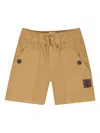Timberland Buttoned Drawstring Shorts In Brown