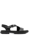 Timberland Bay Backstrap Sandal Buckle Detail In Black