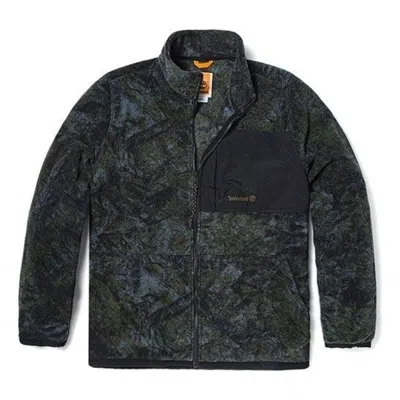 Timberland Camo Print Fleece Jacket 'green Black'