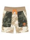 Timberland Camouflage-panelled Shorts In Brown