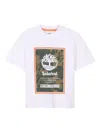 Timberland Camouflage-print Box-logo T-shirt In White