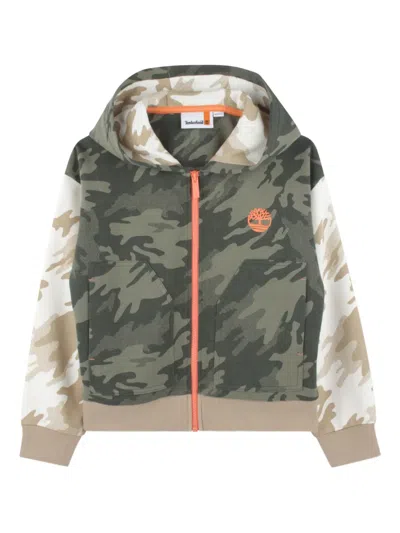 Timberland Camouflage-print Hoodie In Multi
