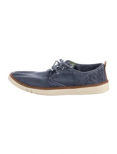 Pre-owned Timberland Canvas Sneakers In Blue
