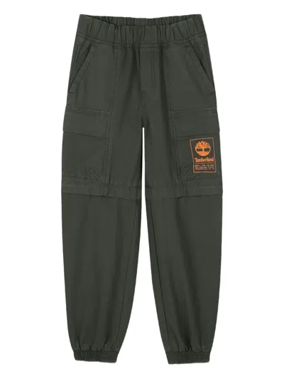 Timberland Kids' Cargo Patch-pocket Trousers In Black