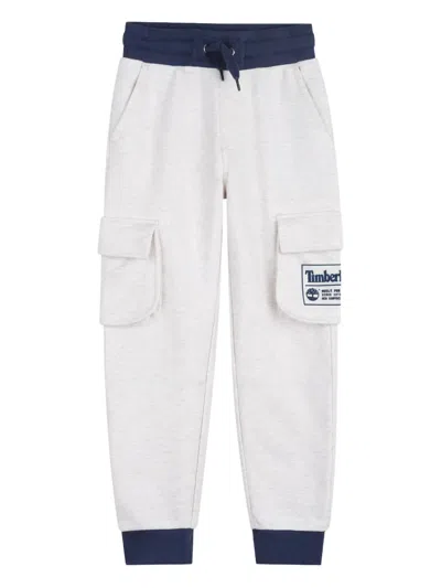 Timberland Kids' Cargo Track Pants In White