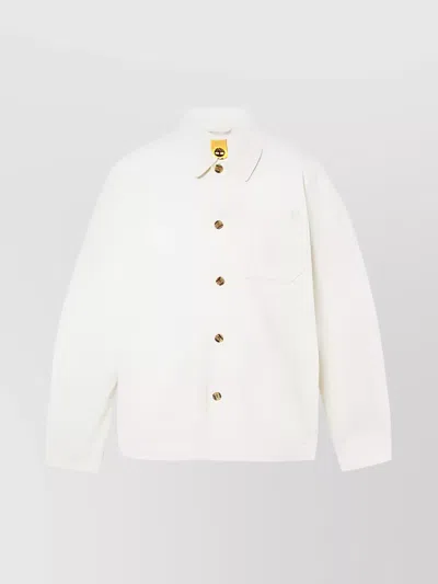 Timberland Casual Jacket With Chest Pocket And Collared Design