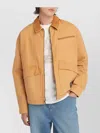 TIMBERLAND CASUAL JACKET WITH COLLAR DETAIL AND FRONT POCKETS