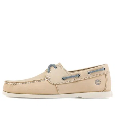 Timberland Cedar Bay Boat Shoes 'light Beige Nubuck' In Multi