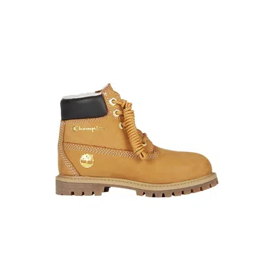 Pre-owned Timberland Champion X 6 Inch Boot Shearling Toddler 'wheat' | Brown | Infant Size 11