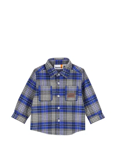 Timberland Babies' Checked Long-sleeve Shirt In Multi