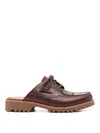 Timberland Bordeaux Mules With Lace-up
