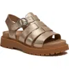 Timberland Clairemont Way Fisherman Sandal In Gold Metallic