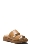 Timberland Leather Sandal In Medium Beige Full Gr