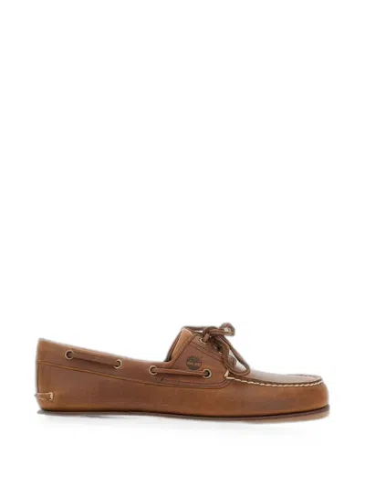 Timberland Classic 2-eye Leather Boat Shoes In Brown