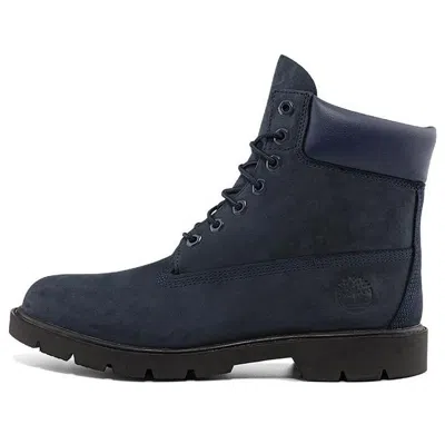 Timberland Classic 6 Inch Waterproof Boot 'navy Nubuck' In Multi