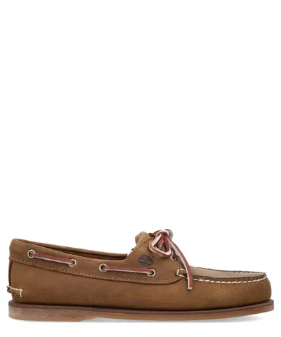 Timberland Classic Boat 2 Eye Loafers In Brown