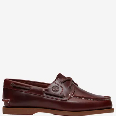 Timberland Classic Boat Leather Loafers In Brown