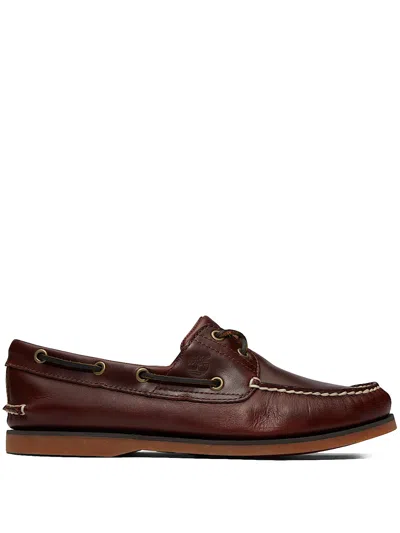 Timberland Classic Boat Loafer In Burgundy