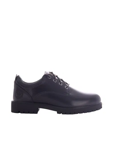 Timberland Classic Full Grain Leather Flat Shoes For Men In Black