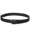 Timberland Rubber Tree Leather Belt In Black
