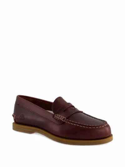 Timberland Classic Penny-slot Loafers In Burgundy