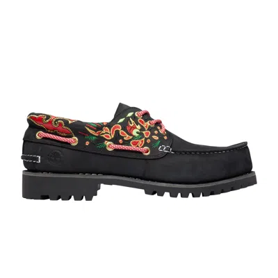 Pre-owned Timberland Clot X 3-eye Lug Handsewn Boat 'black'