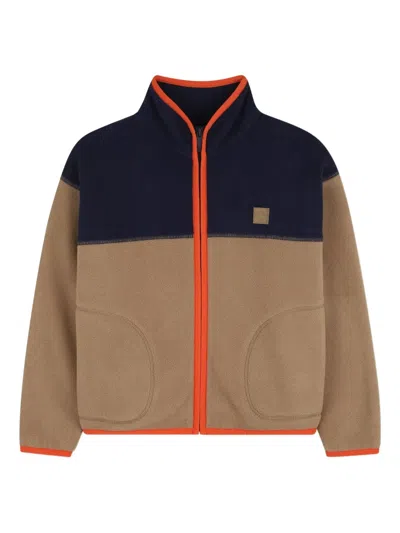 Timberland Colour-block Fleece Sweatshirt In Gold
