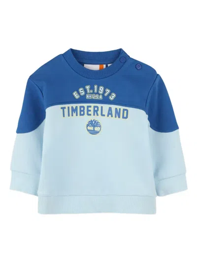 Timberland Babies' Colour-block Logo Sweatshirt In Blue