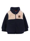 Timberland Colour-blocked Fleece Sweashirt In Blue
