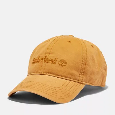 Timberland Cooper Hill Cotton Canvas Baseball Cap In Beige
