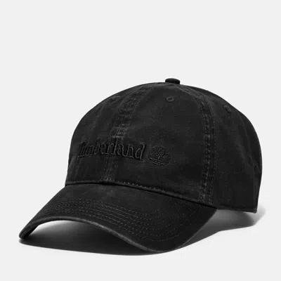 Timberland Cooper Hill Cotton Canvas Baseball Cap In Black