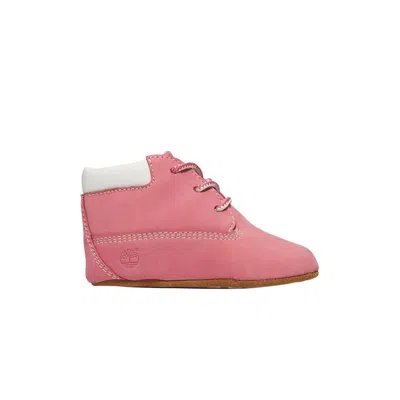 Pre-owned Timberland Crib Bootie Toddler 'pink' With Hat | Infant Size 4