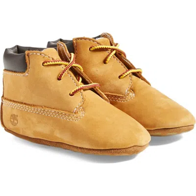 Timberland Kids'  Crib Bootie With Hat In Wheat