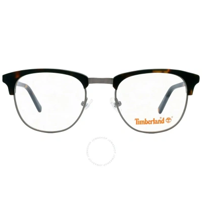 Timberland Demo Oval Unisex Eyeglasses Tb1582 052 48 In Dark