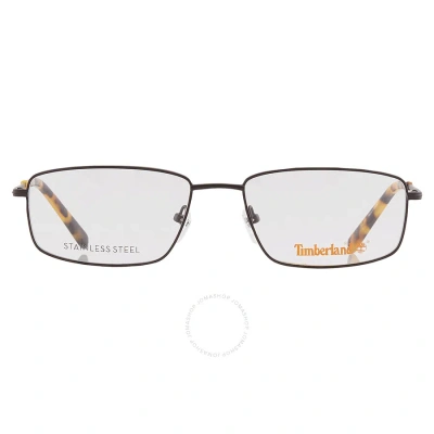 Timberland Demo Pilot Men's Eyeglasses Tb1607 002 56 In Black