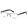 Timberland Demo Rectangular Men's Eyeglasses Tb1585 009 58