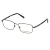 Timberland Demo Rectangular Men's Eyeglasses Tb1726 008 54 In Gray
