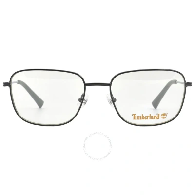 Timberland Demo Rectangular Men's Eyeglasses Tb1757 001 54 In Black