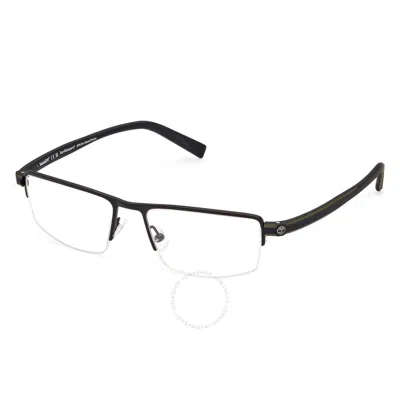 Timberland Demo Rectangular Men's Eyeglasses Tb1821 002 54 In Black